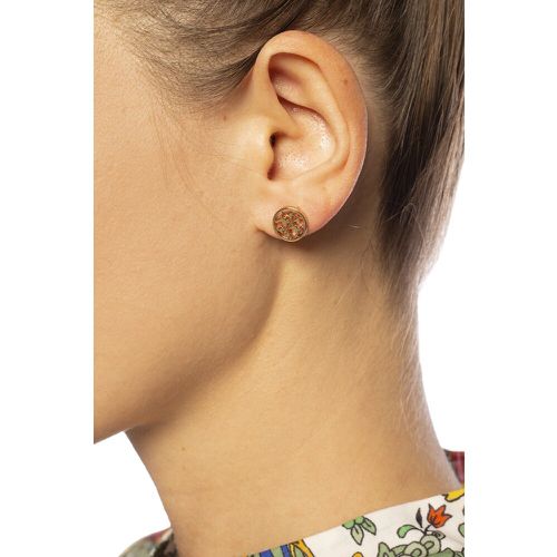 Boucles d&#39;oreilles avec logo - TORY BURCH - Modalova
