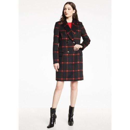 Wool coat with all-overcarried patterns - Gaudi - Modalova