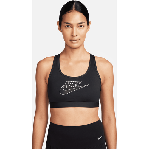 Brassière de sport rembourrée à maintien normal et à logo Swoosh - Nike - Modalova