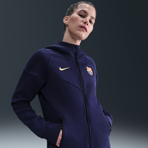 Sweat à capuche et zip en Fleece Football FC Barcelona Tech Windrunner - Nike - Modalova