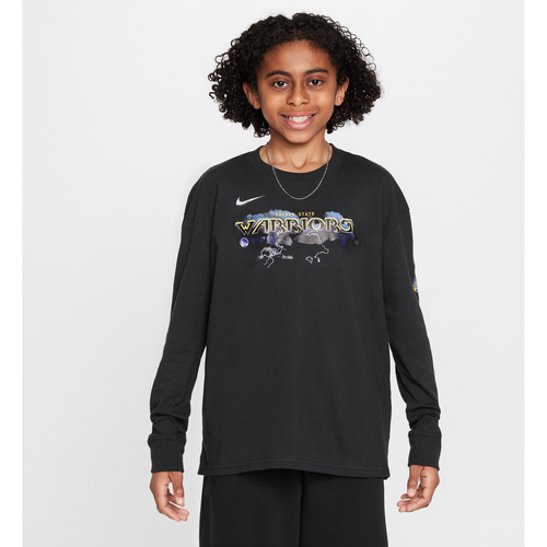 T-shirt à manches longues NBA Max90 Golden State Warriors Essential pour ado (garçon) - Nike - Modalova