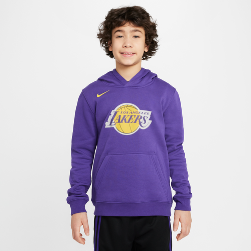 Sweat à capuche NBA en tissu Fleece Los Angeles Lakers Club pour ado - Nike - Modalova