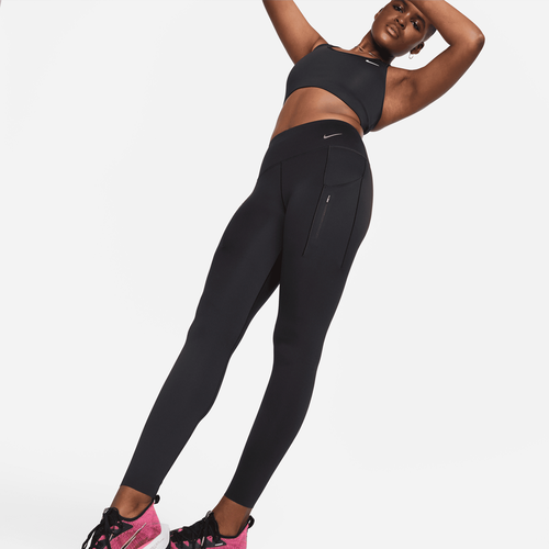 Legging taille mi-haute à maintien supérieur et coupe longue avec poches Go - Nike - Modalova