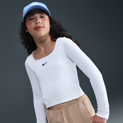 Haut à manches longues et à encolure carrée Sportswear pour ado (fille) - Nike - Modalova