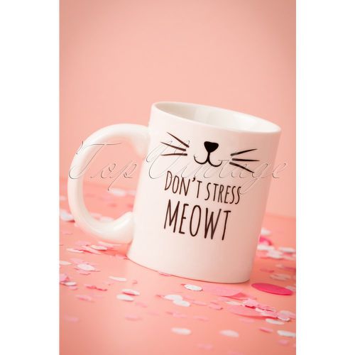 Don't Stress Meowt Mug Années 60 - Sass & Belle - Modalova
