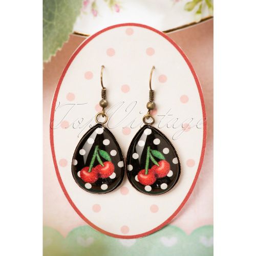 Cherry Drop Earrings Années 50 en et - sweet cherry - Modalova