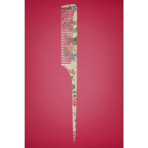 Fabulously Floral Tail Comb en Ivoire - The Vintage Cosmetic Company - Modalova