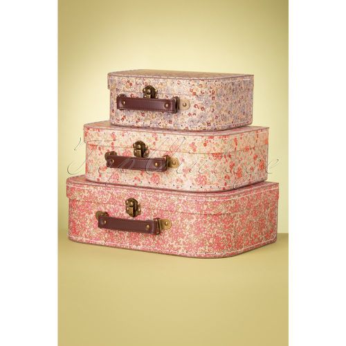 Vintage Floral Suitcase Set Années 50 - Sass & Belle - Modalova