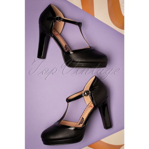 Escarpins Country Rose Années 50 en - Banned Retro - Modalova