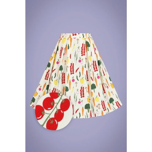 Marilu Vegetable Medley Swing Skirt Années 50 en - collectif clothing - Modalova