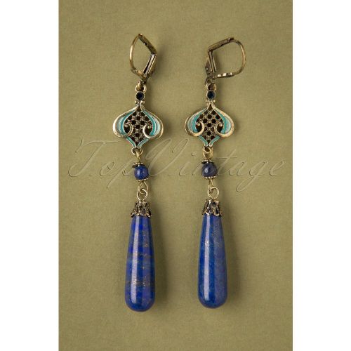 Lapis Drop Earrings Années 20 en - lovely - Modalova