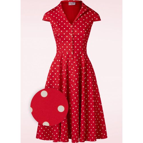 TopVintage exclusive ~ Angie Polkadot Swing Dress en - topvintage boutique collection - Modalova