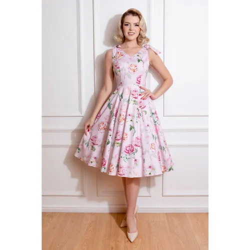 Emma Floral Swing Dress en Rose - hearts & roses - Modalova