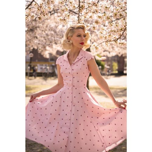 Exclusivité Topvintage ~ Angie Ladybug Swing Dress en - topvintage boutique collection - Modalova