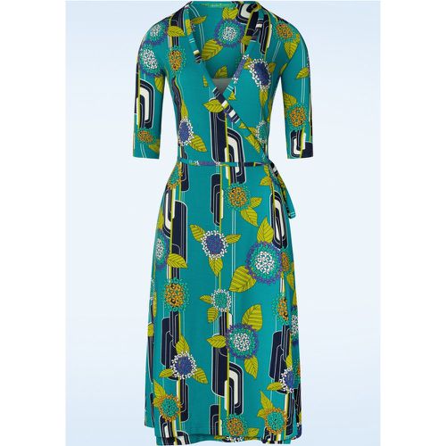 Pamela Wrap Dress en Bleu Océan - Bakery Ladies - Modalova