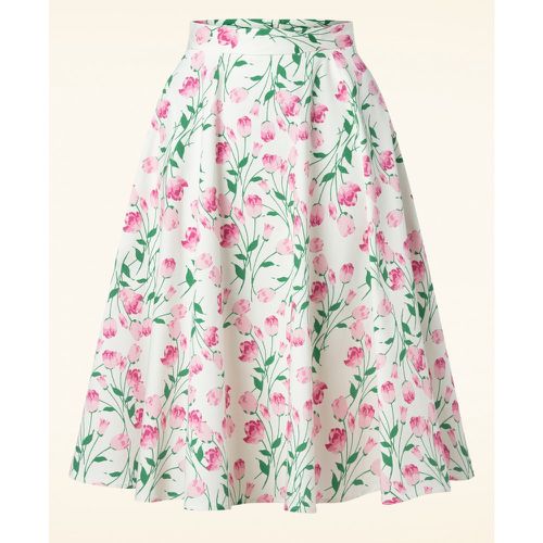 Topvintage exclusive ~ Adriana Floral Swing Skirt en et Rose - topvintage boutique collection - Modalova