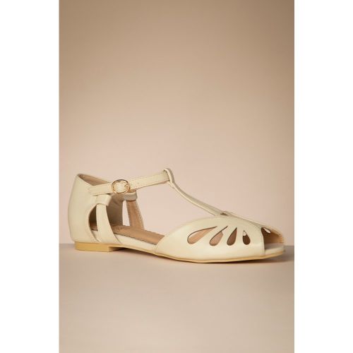 Secret Love Flats en Crème - Banned Retro - Modalova