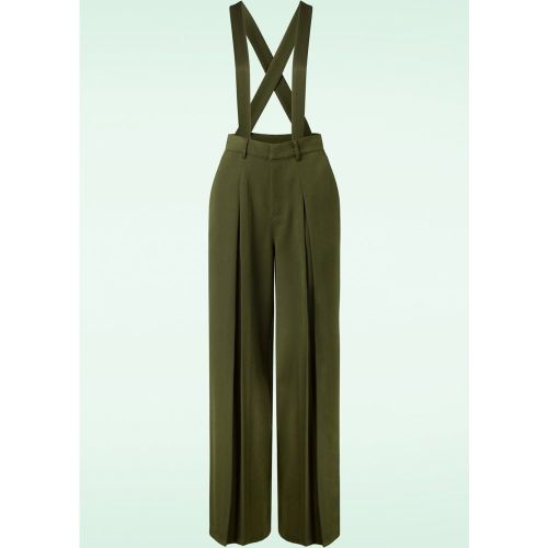 Le Pantalon Classique en Militaire - Banned Retro - Modalova