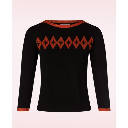 Pull Atomic Star en Noir et Rouge - Banned Retro - Modalova