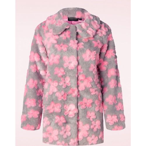 Veste Fleurie Flower Patch en Fausse Fourrure - Vixen - Modalova