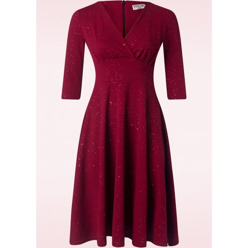 Robe évasée à paillettes Glinda en bordeaux - vintage chic for topvintage - Modalova