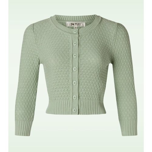 Jennie Cardigan Années 50 en Œuf de Canard - mak sweater - Modalova