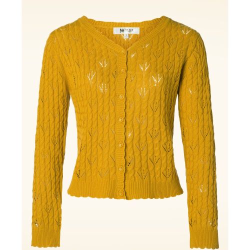 Claudia Cardigan Années 60 en Miel - mak sweater - Modalova