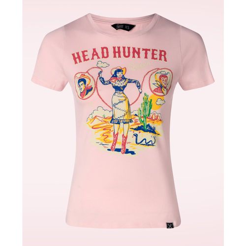 T-shirt Head Hunter en rose - Queen Kerosin - Modalova