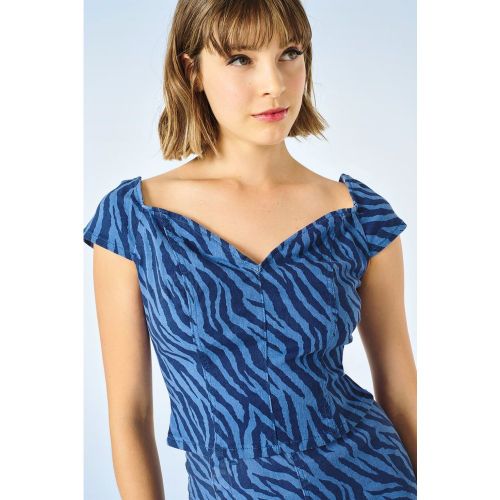 Haut Alexandra en Bleu - Minueto - Modalova
