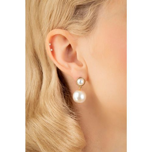 Classy Pearl Earrings Années 50 en Ivoire - sweet cherry - Modalova