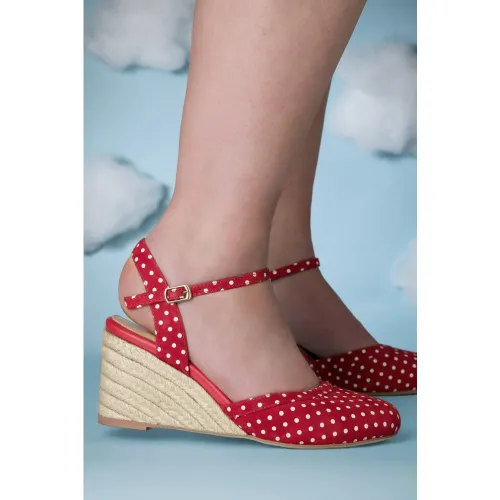 Chaussures compensées à pois Penelope Infinity en - Lola Ramona ♥ Topvintage - Modalova