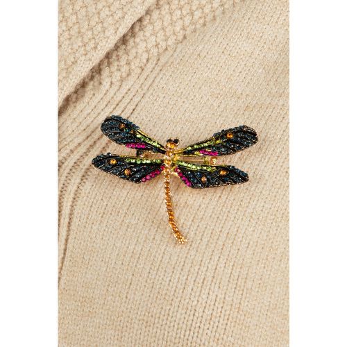 Broche étincelante Dragonfly en et multi - Day&Eve by Go Dutch Label - Modalova