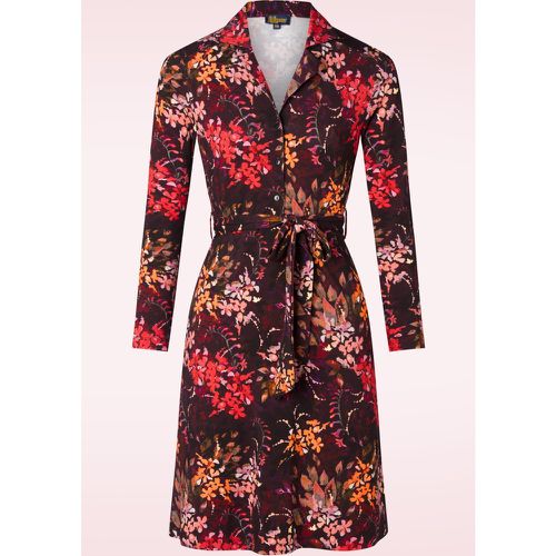 Robe fleurie Monique Autumn Flower en bordeaux - lalamour - Modalova