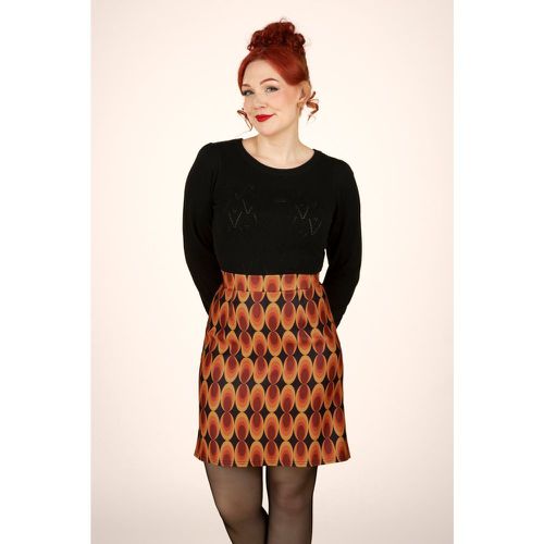 Bobby Retro Skirt Années 70 en Noir et - vintage chic for topvintage - Modalova