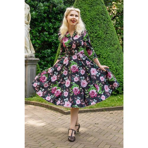 Robe corolle fleurie Helen en et multi - hearts & roses - Modalova