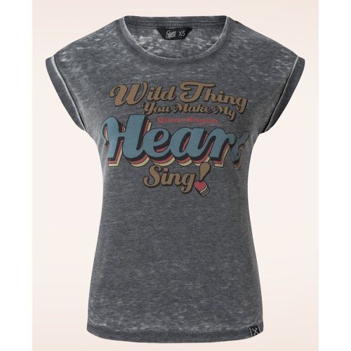 T-shirt Wild Thing en gris - Queen Kerosin - Modalova