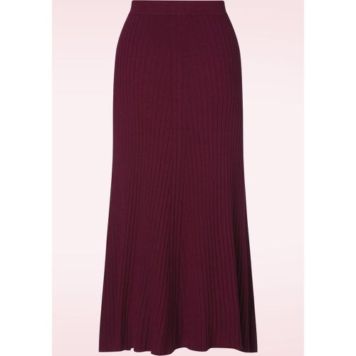 Jupe midi tricotée Ruby en bordeaux - Surkana - Modalova