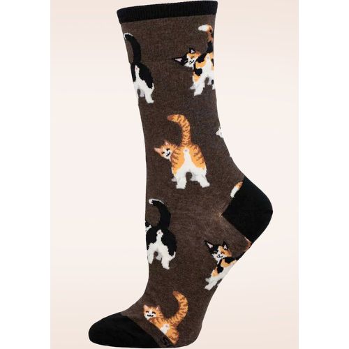 Chaussettes Cat Butt en marron - Socksmith - Modalova