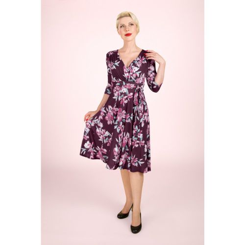 Robe corolle fleurie Aria en - vintage chic for topvintage - Modalova