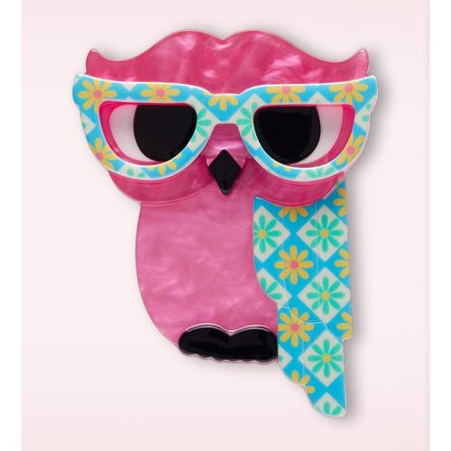 La broche Waldo The Wacky Wise Owl - erstwilder - Modalova