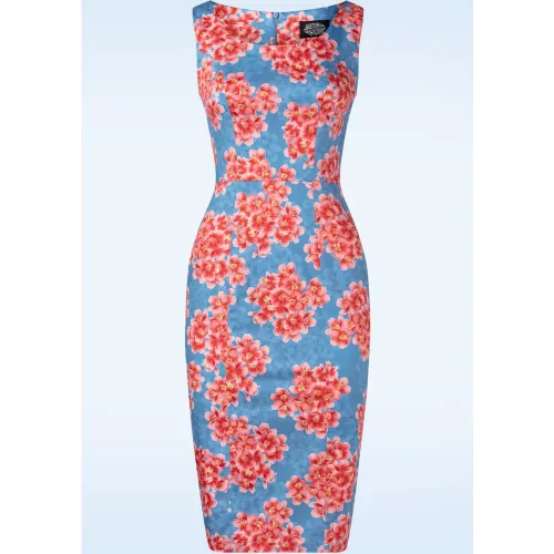 Exclusivité Topvintage ~ Robe crayon fleurie Lydia en et - hearts & roses - Modalova