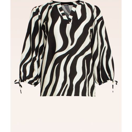 Blouse à motif zèbre Zoë en blanc cassé et - Smashed Lemon - Modalova