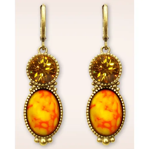 Boucles d'oreilles Tosca en orange - Urban Hippies - Modalova