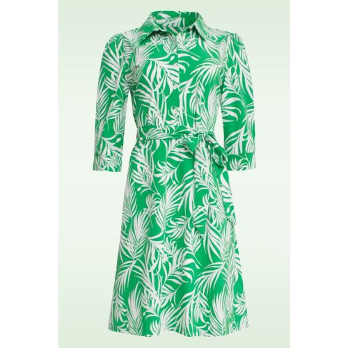 Robe Bobbi en vert et blanc - Smashed Lemon - Modalova
