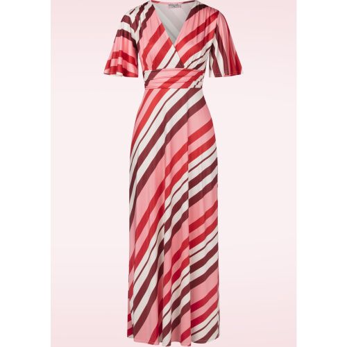 Robe longue rayée Fiona en et - vintage chic for topvintage - Modalova