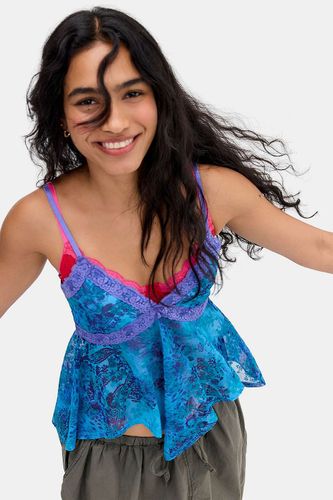 Caraco Babydoll floqué Celia en taille: XS - Kimchi Blue - Modalova