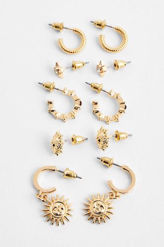 Lot de 5 boucles d'oreilles empilables Sun taille: TAILLE UNIQUE - Silence + Noise - Modalova