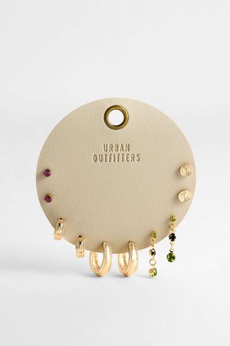 Lot de 5 boucles d'oreilles UO en pierres précieuses par taille: TAILLE UNIQUE - Urban Outfitters - Modalova