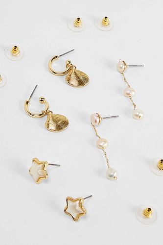 Lot de 3 boucles d'oreilles en perles mélangées taille: TAILLE UNIQUE - Silence + Noise - Modalova