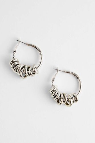 Boucles d'oreilles créoles empilables en taille: TAILLE UNIQUE - Silence + Noise - Modalova